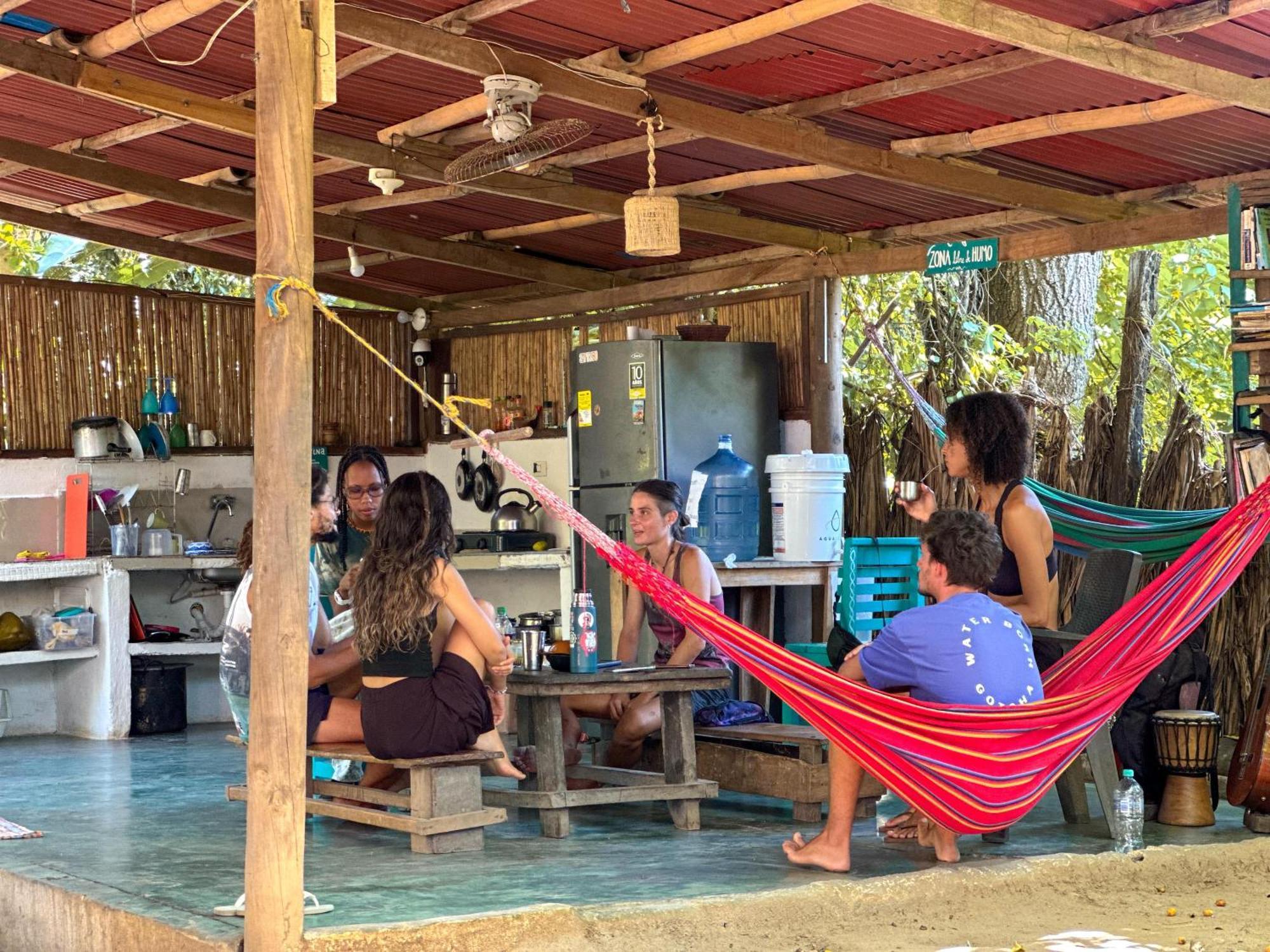 La Aldea Hostel, Camping Y Hamacas 팔로미노 외부 사진